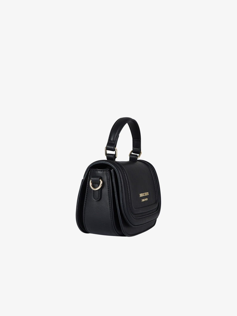 MARC ELLIS borsa a spalla donna glossy bag nero