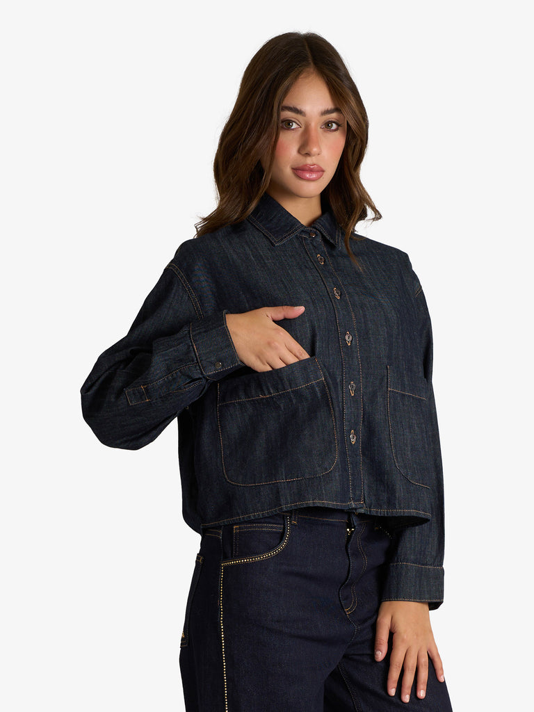 MERCI camicia eolo donna denim cotone