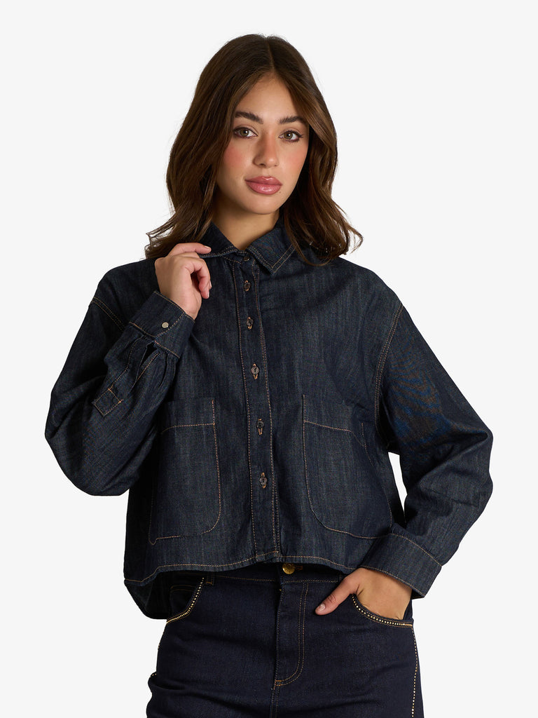 MERCI camicia eolo donna denim cotone