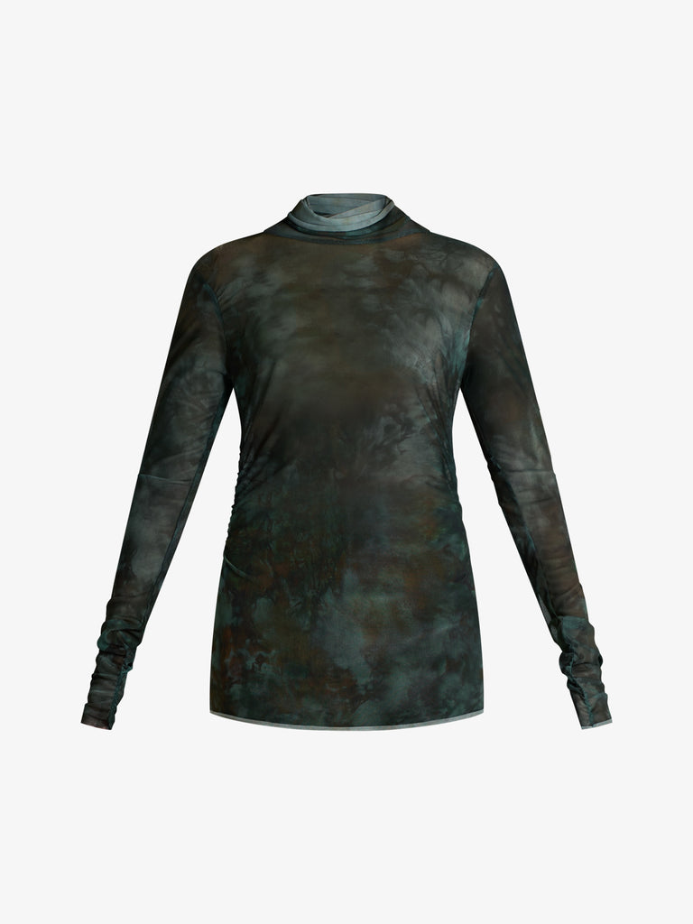 MERCI maglia a maniche lunghe mam con stampa donna verde