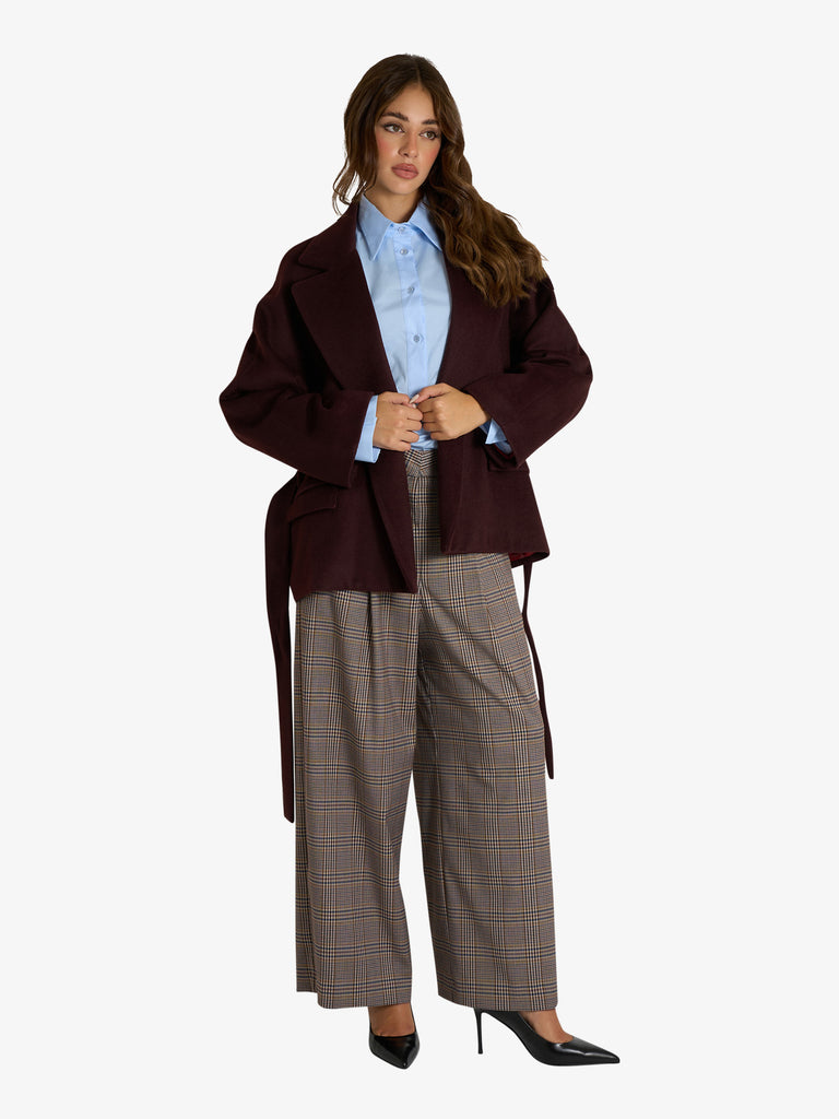 MERCI pantalone a quadri donna multicolor