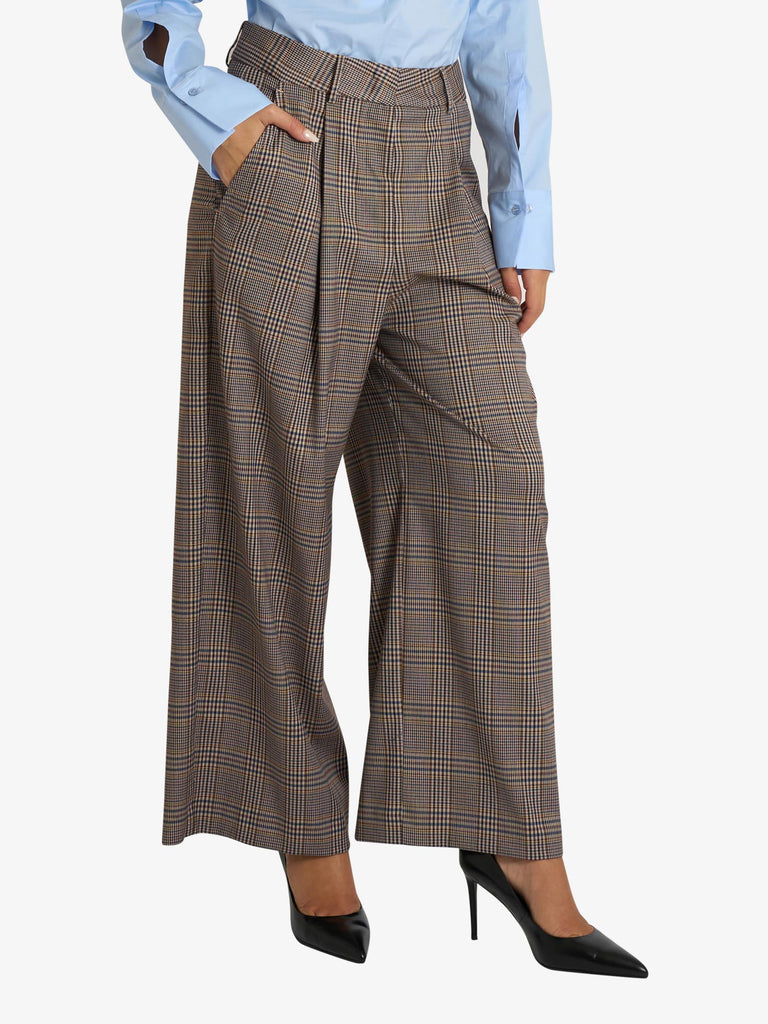 MERCI pantalone a quadri donna multicolor