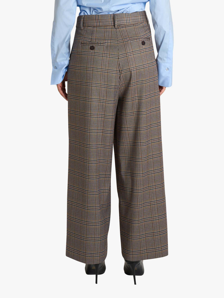 MERCI pantalone a quadri donna multicolor