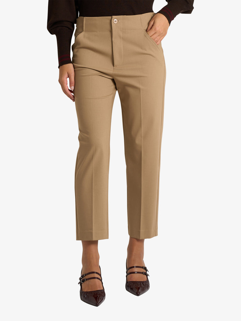 MERCI pantalone trombetta donna beige