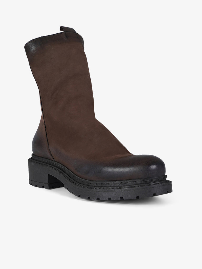 METISSE stivaletti donna ma05 pelle marrone