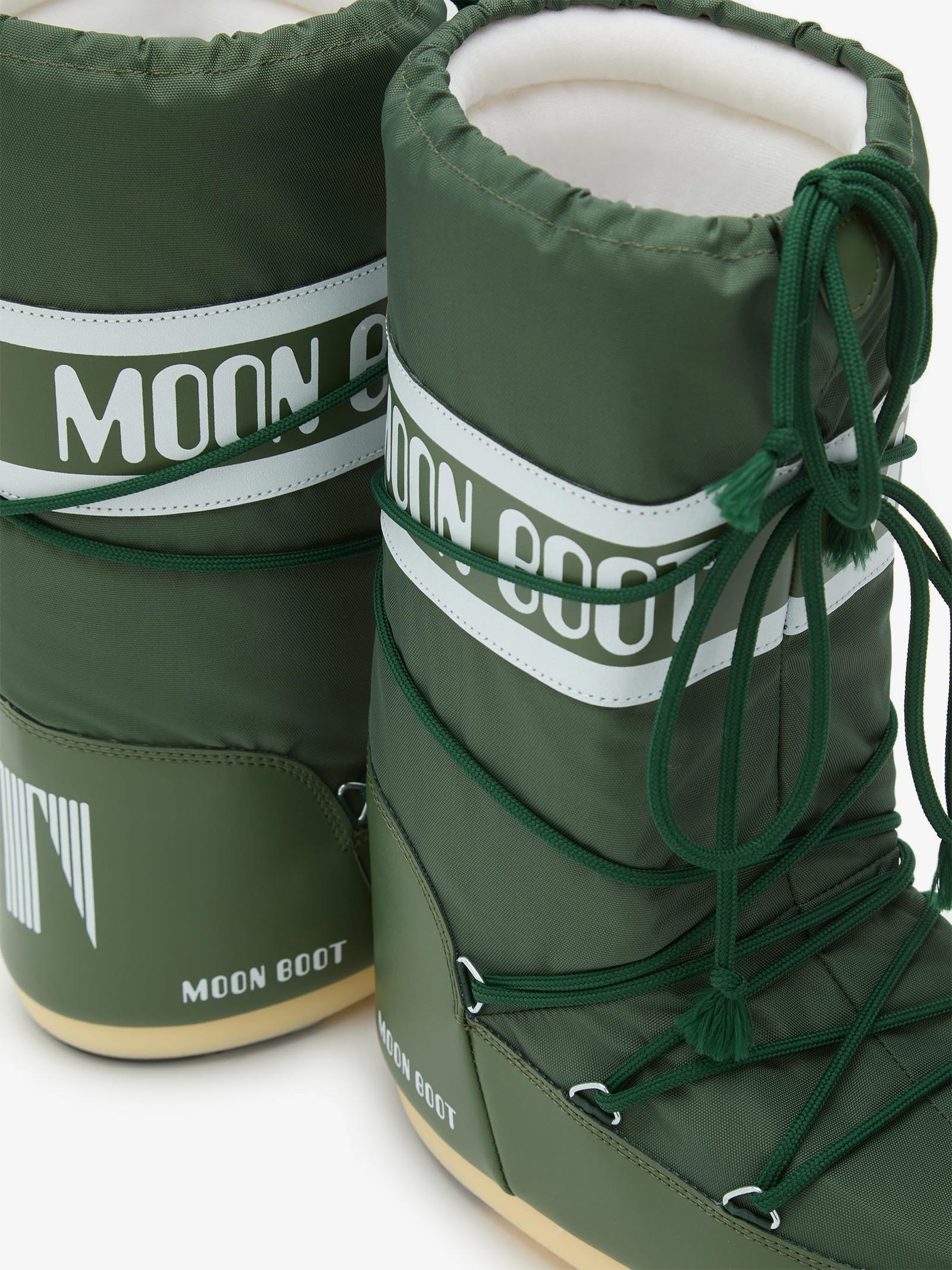 MOON BOOT icon boots in green nylon