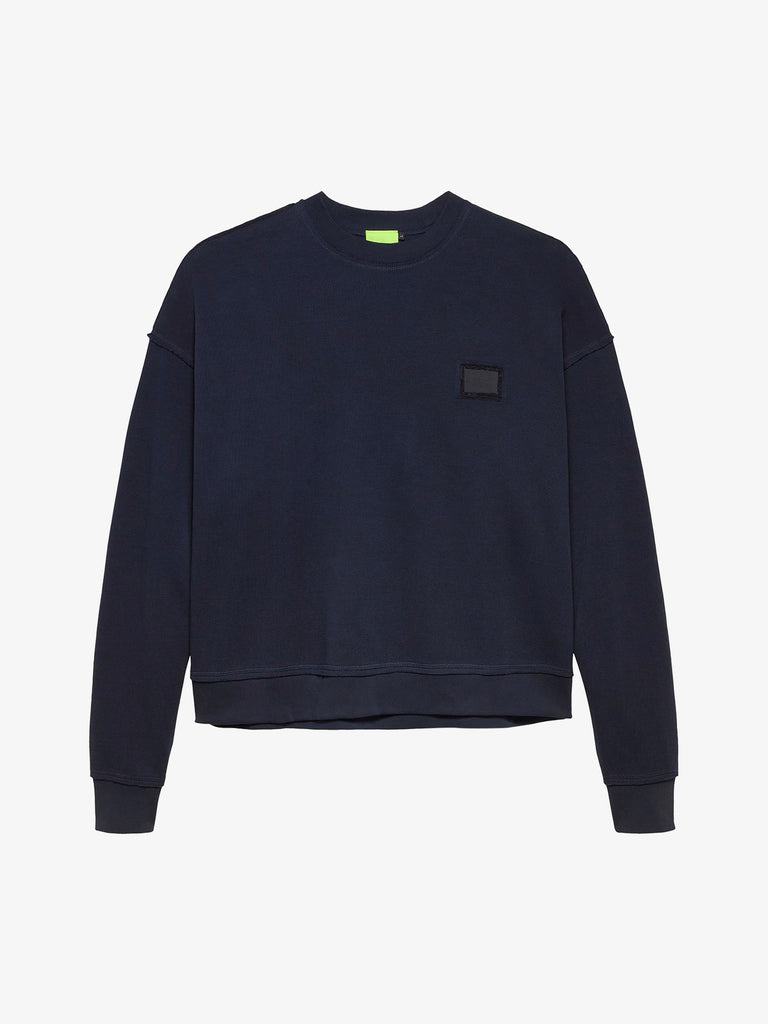 NEW AMSTERDAM maglia a maniche lunghe lace crewneck uomo blu