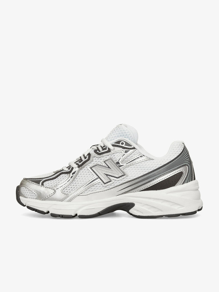 NEW BALANCE sneakers uomo 740 tessuto sintetico bianco