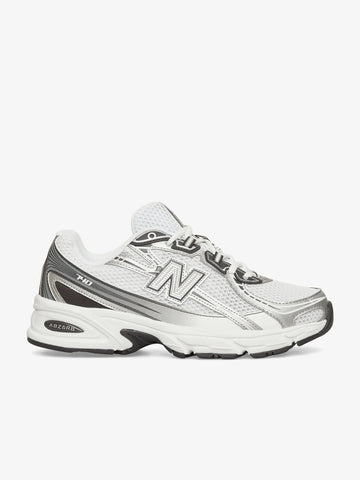 NEW BALANCE sneakers uomo 740 tessuto sintetico bianco