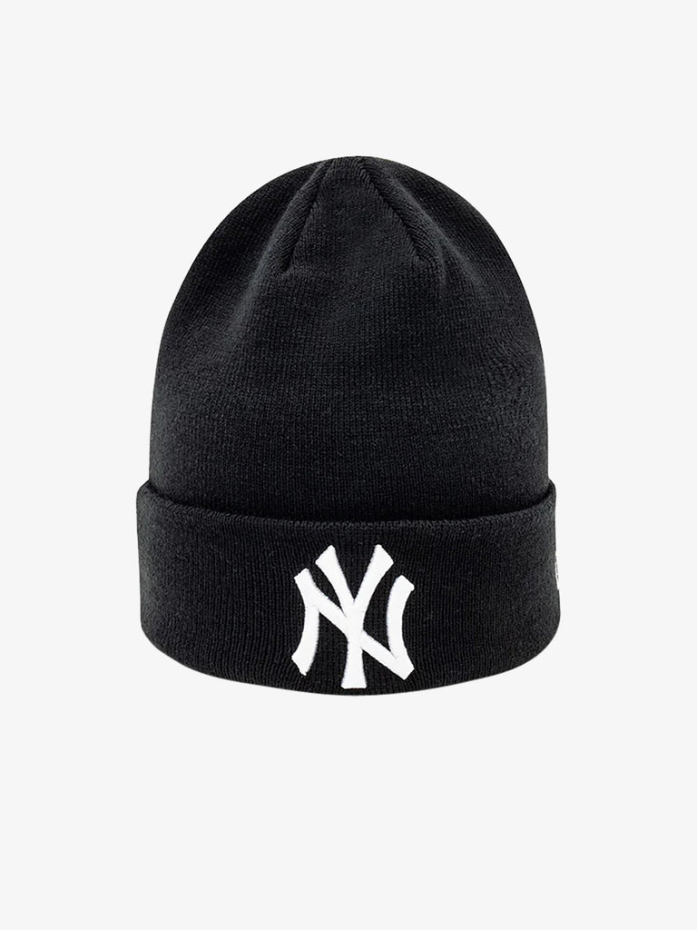 NEW ERA cappello berretto con risvolto essential new york yankees nero
