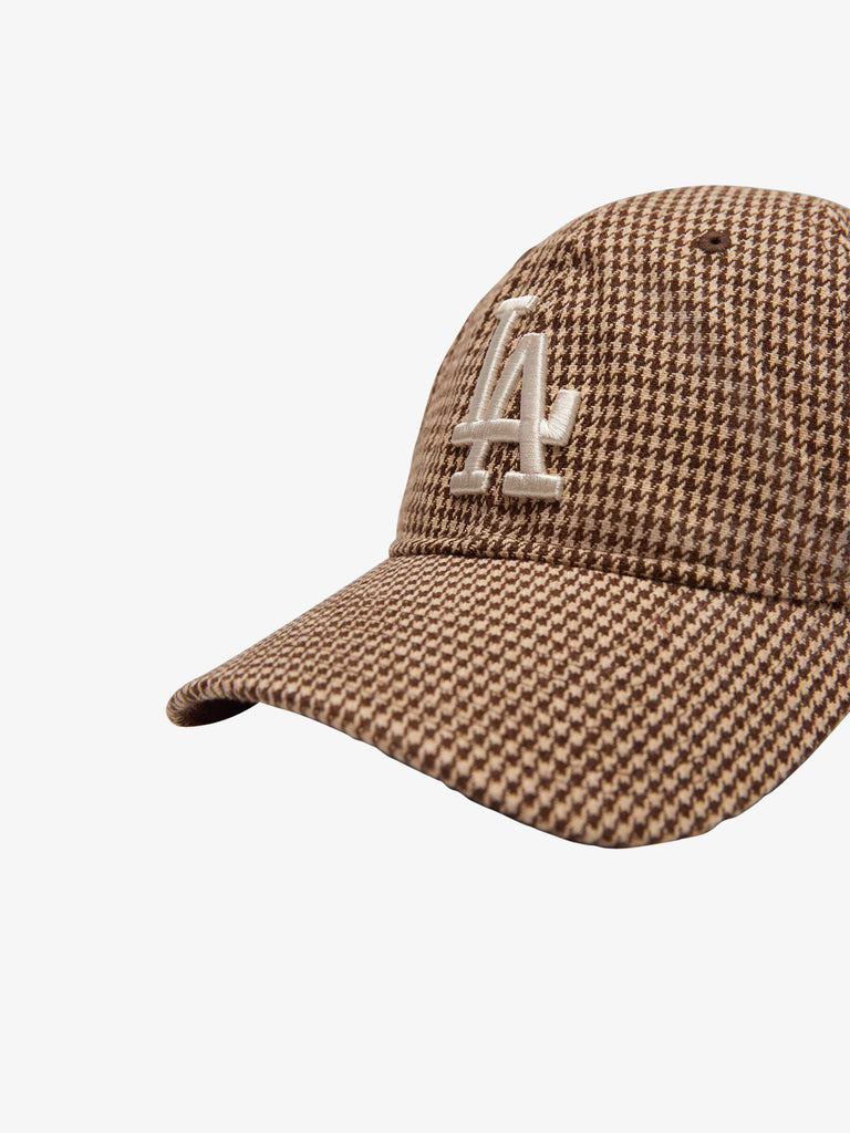NEW ERA cappello uomo 9twenty la dodgers mlb houndstooth marrone