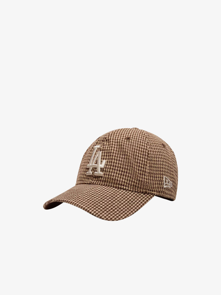 NEW ERA cappello uomo 9twenty la dodgers mlb houndstooth marrone