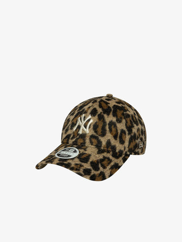 NEW ERA cappello donna 9forty new york yankees mlb cosy animal leopard beige