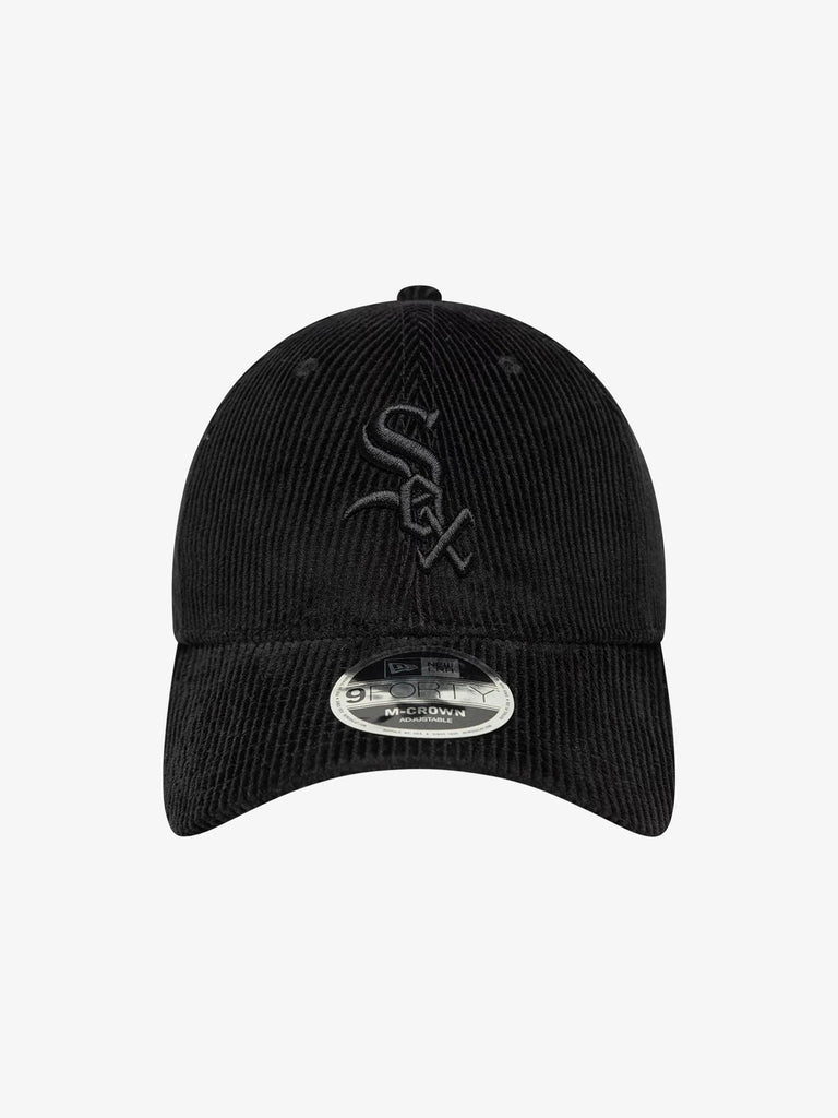 NEW ERA cappello 9forty m-crown chicago white sox mlb cord cotone nero