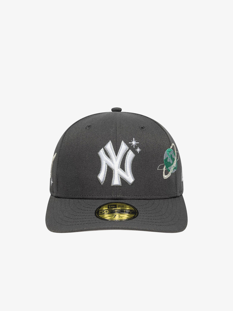 NEW ERA cappello uomo 59fifty fitted new york yankees mlb planet icon grigio