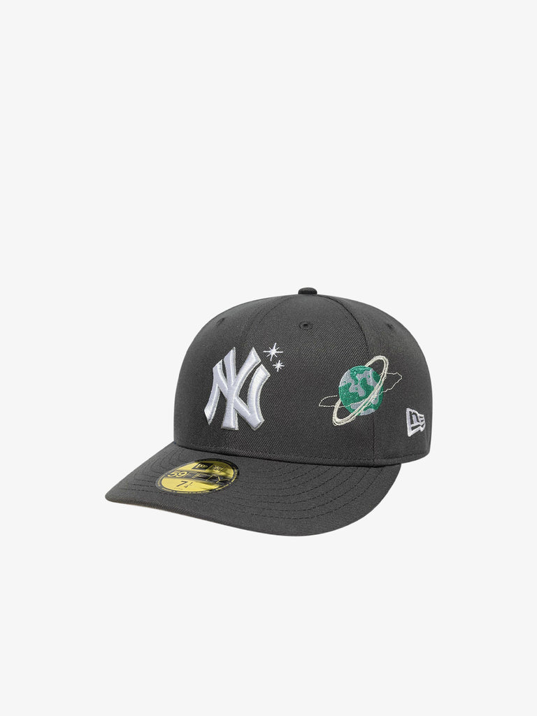 NEW ERA cappello uomo 59fifty fitted new york yankees mlb planet icon grigio