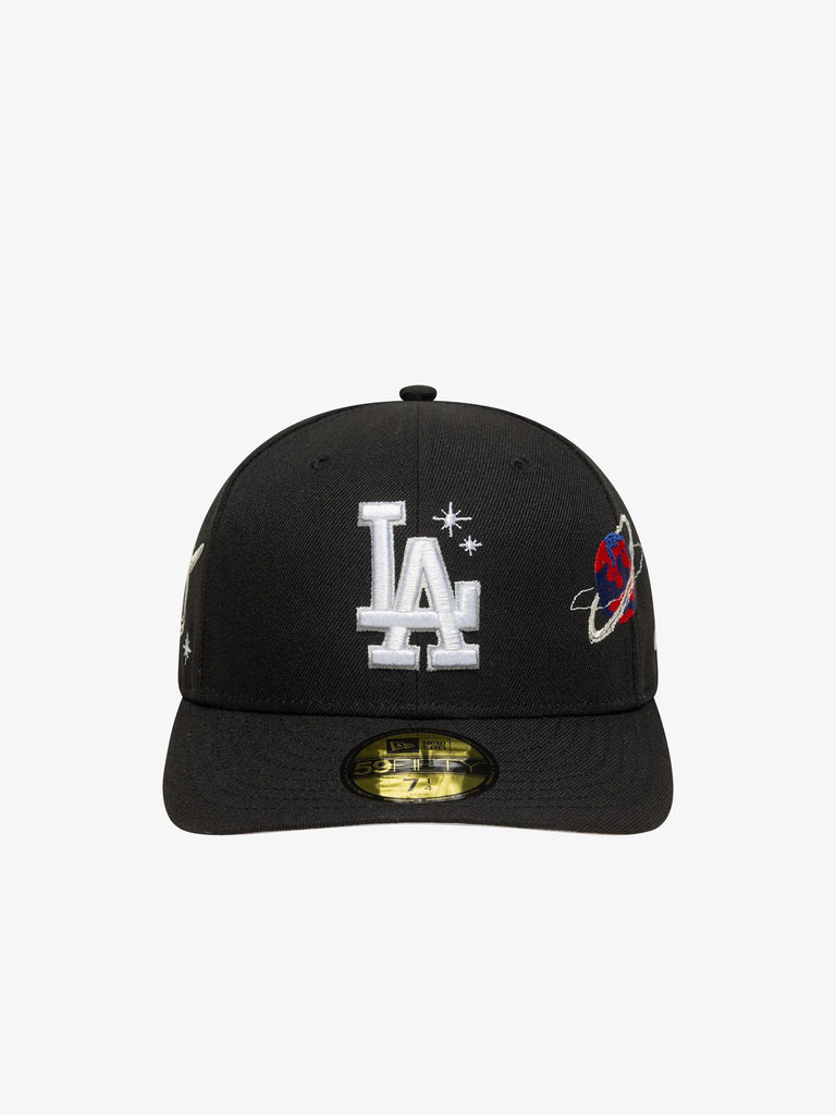 NEW ERA cappello uomo 59fifty fitted la dodgers mlb planet icon nero