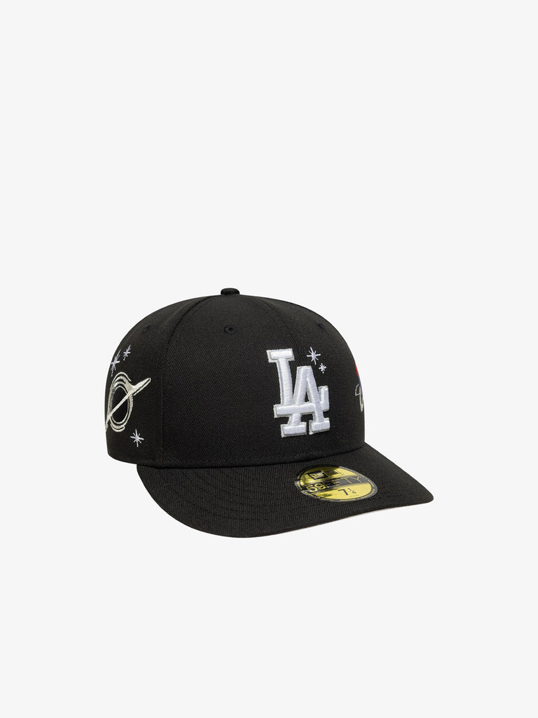 NEW ERA cappello uomo 59fifty fitted la dodgers mlb planet icon nero