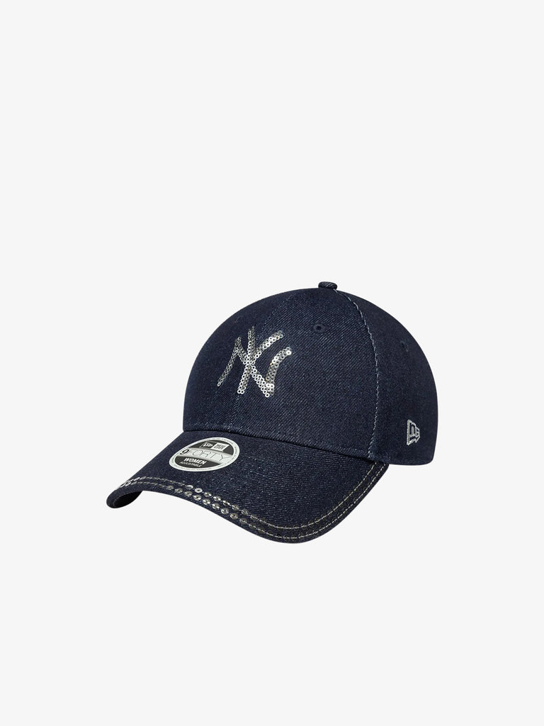NEW ERA cappello donna 9forty new york yankees mlb paillettes azzurro