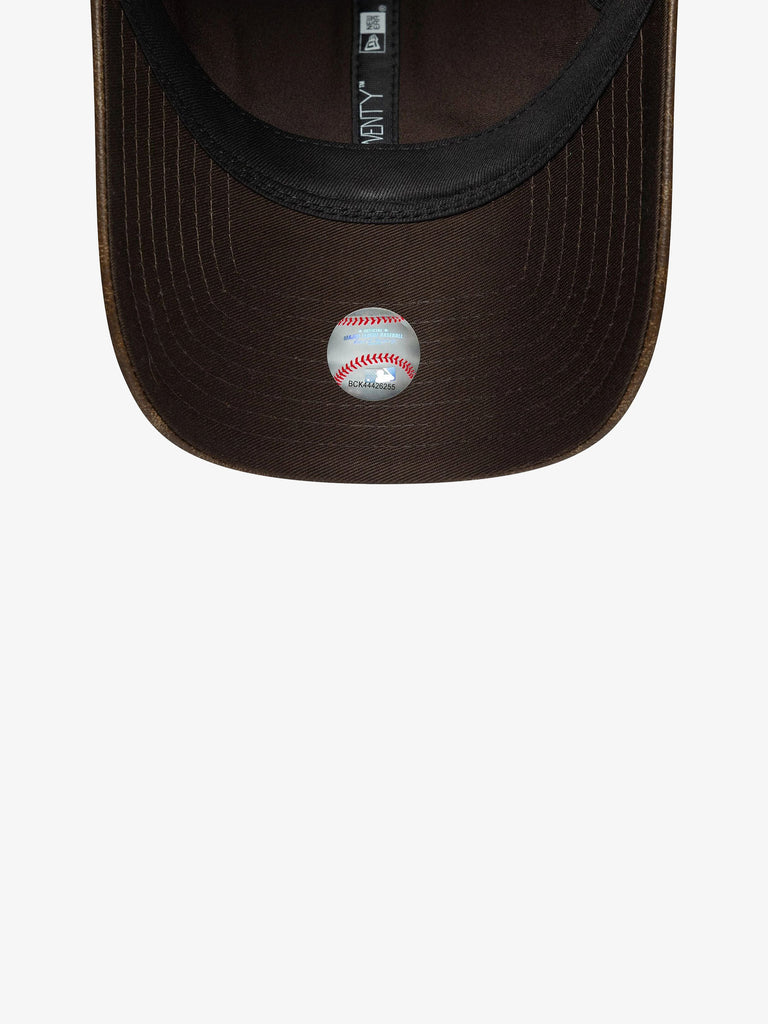 NEW ERA cappello donna 9twenty new york yankees mlb worn eco-pelle marrone