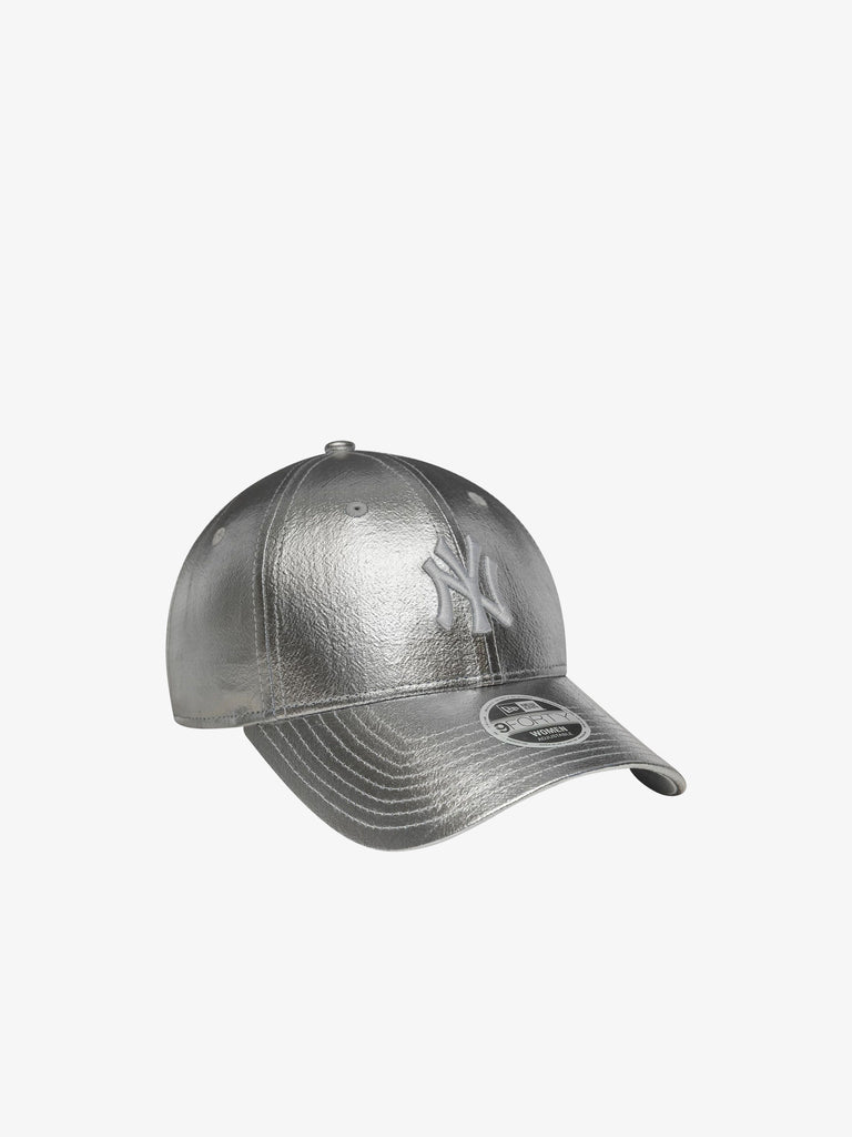 NEW ERA cappello donna 9forty new york yankees mlb metallic argento