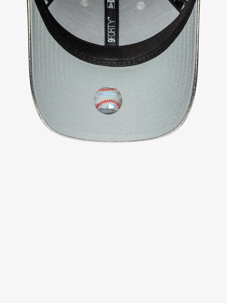 NEW ERA cappello donna 9forty new york yankees mlb metallic argento