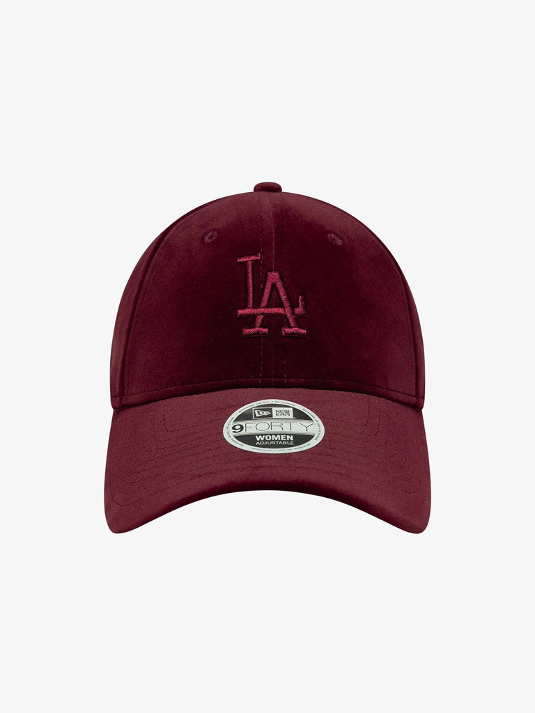 NEW ERA cappello donna 9forty la dodgers mlb velluto rosso
