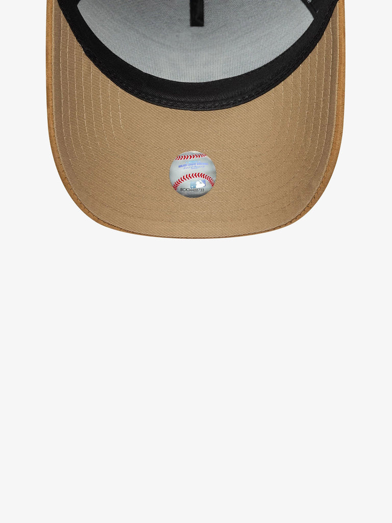 NEW ERA cappello 9forty e-frame new york yankees mlb suede visor nero