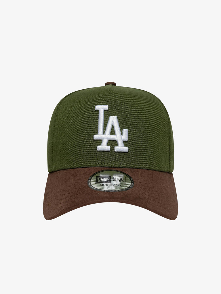 NEW ERA cappello 9forty e-frame la dodgers mlb suede visor verde