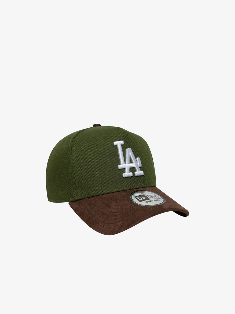 NEW ERA cappello 9forty e-frame la dodgers mlb suede visor verde