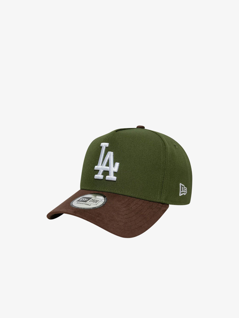 NEW ERA cappello 9forty e-frame la dodgers mlb suede visor verde