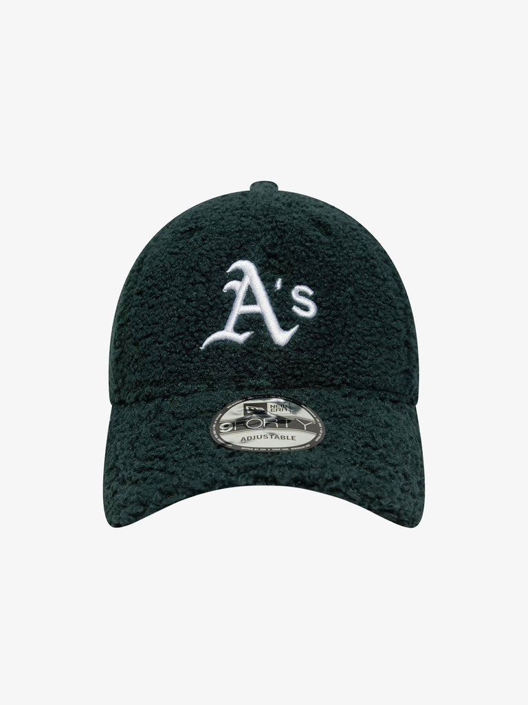 NEW ERA cappello unisex 9forty oakland athletics mlb winter borg verde