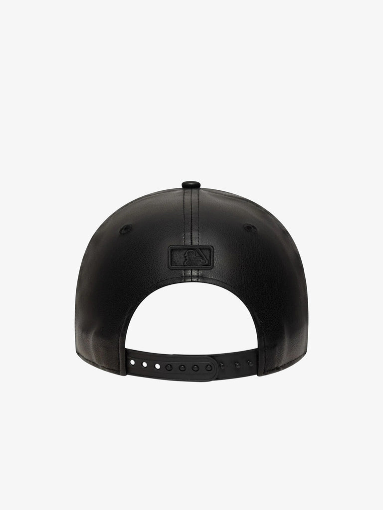 NEW ERA cappello 9forty m-crown new york yankees mlb eco-pelle nero