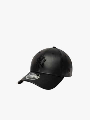 NEW ERA cappello 9forty m-crown new york yankees mlb eco-pelle nero
