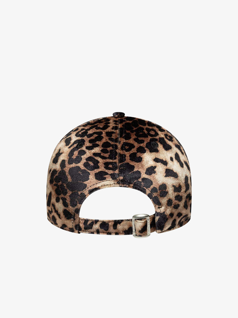 NEW ERA cappello donna 9forty new york yankees mlb leopard velluto marrone