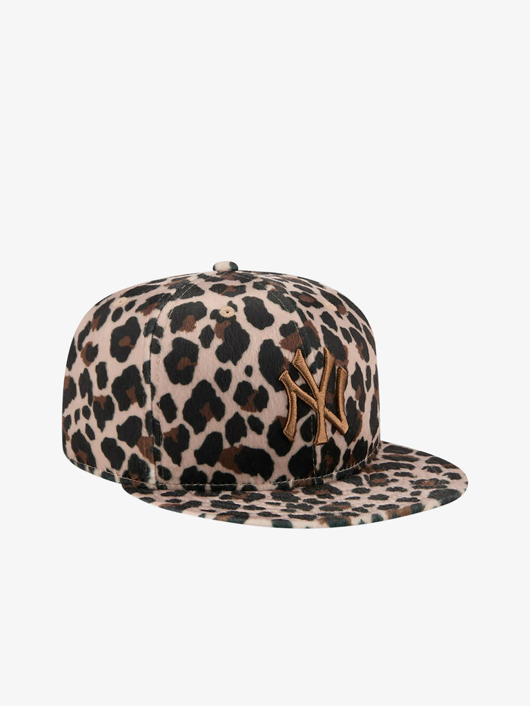 NEW ERA cappello 59fifty new york yankees mlb leopard nero