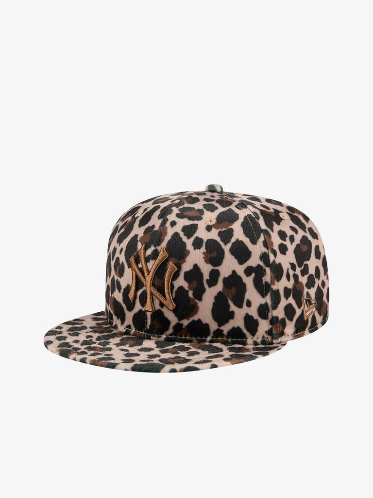 NEW ERA cappello 59fifty new york yankees mlb leopard nero