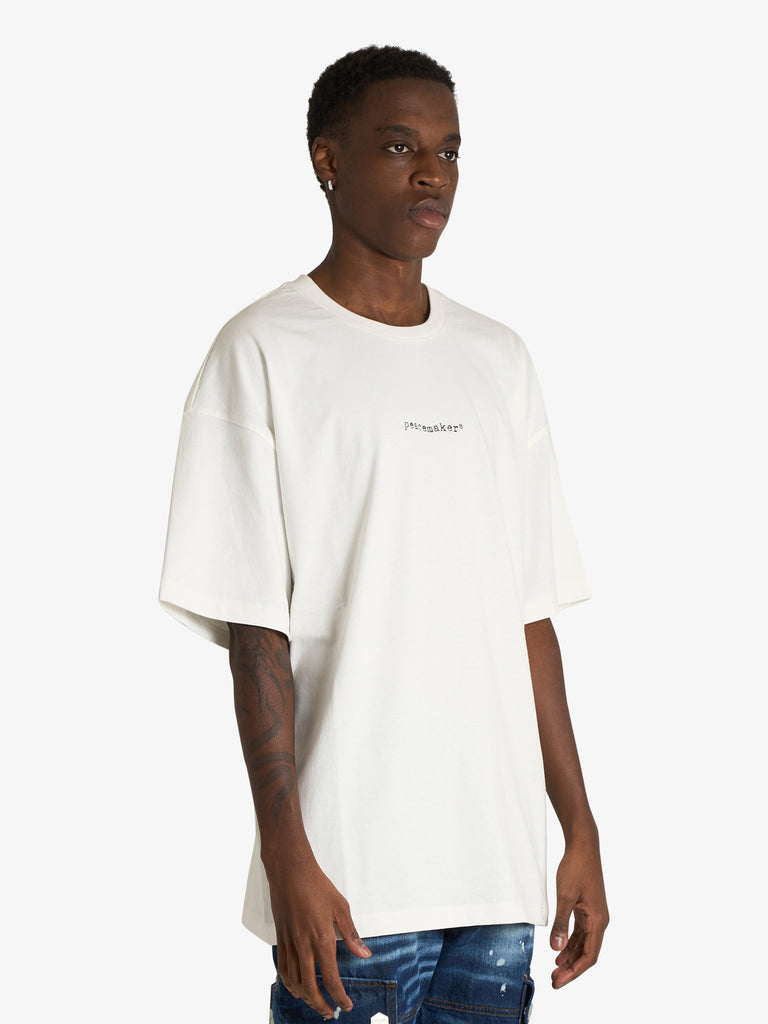 OAMC PEACEMAKER t-shirt pigeon print uomo bianco cotone