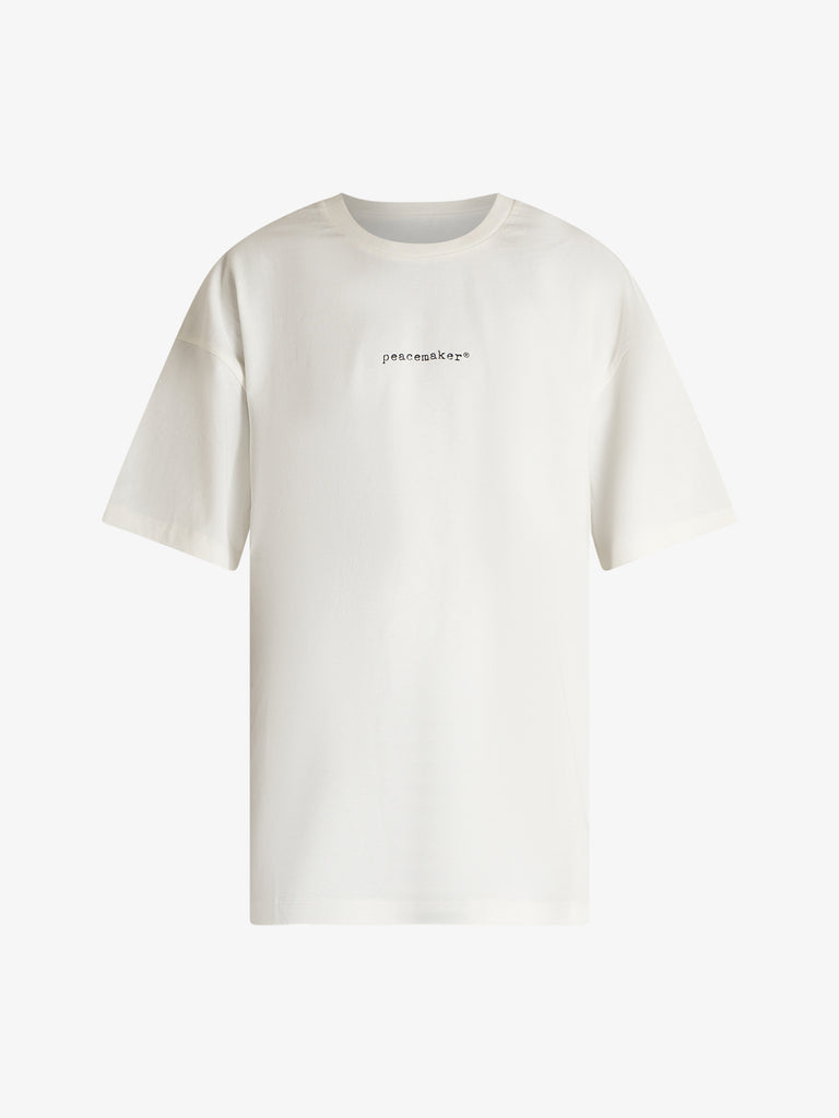 OAMC PEACEMAKER t-shirt pigeon print uomo bianco cotone