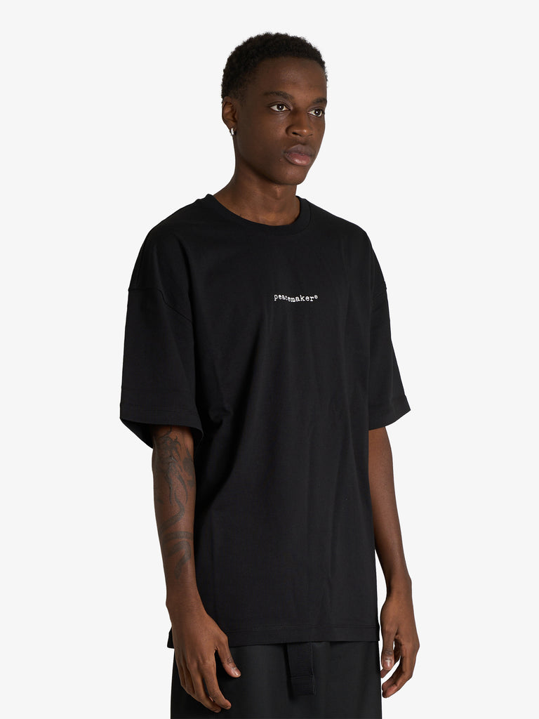 OAMC PEACEMAKER t-shirt pigeon print uomo nero cotone