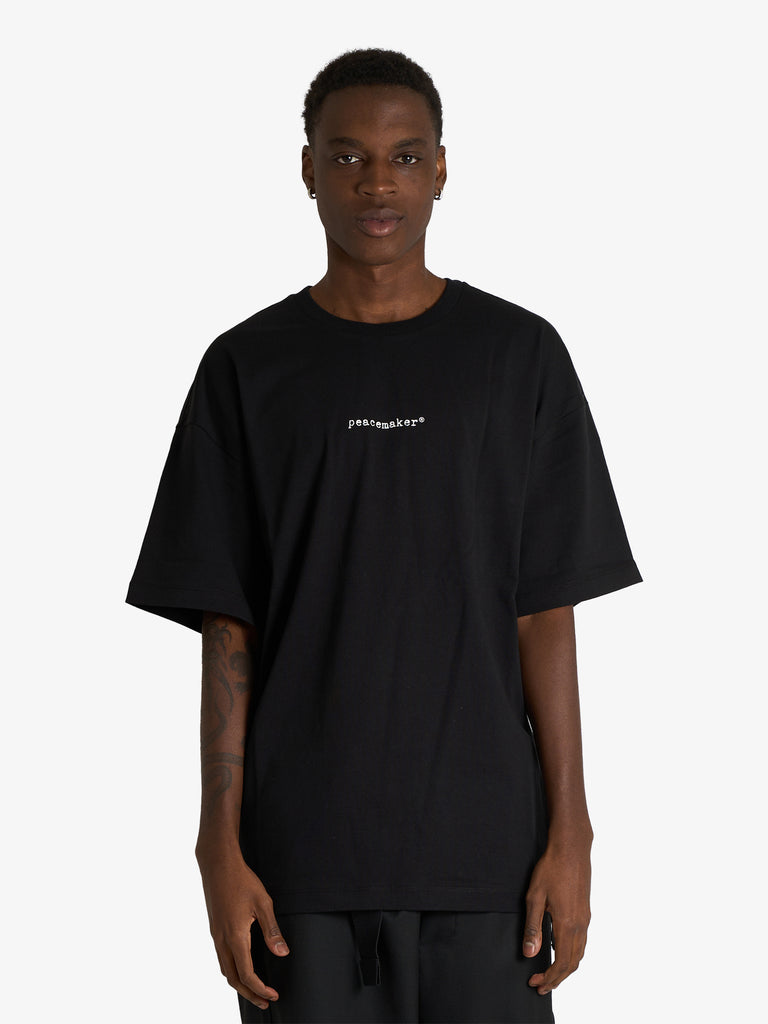 OAMC PEACEMAKER t-shirt pigeon print uomo nero cotone