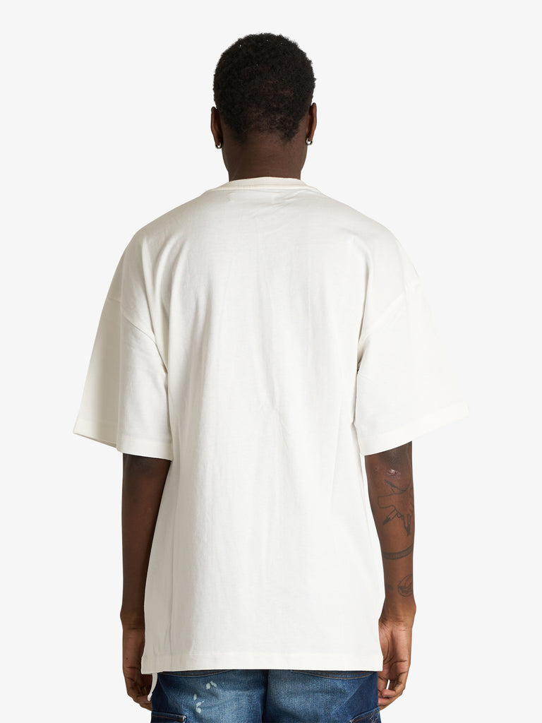 OAMC PEACEMAKER t-shirt carabinier print uomo bianco cotone