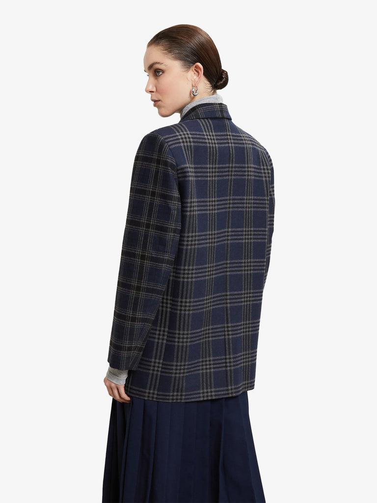OTTOD'AME blazer giacca patchwork check donna multicolor