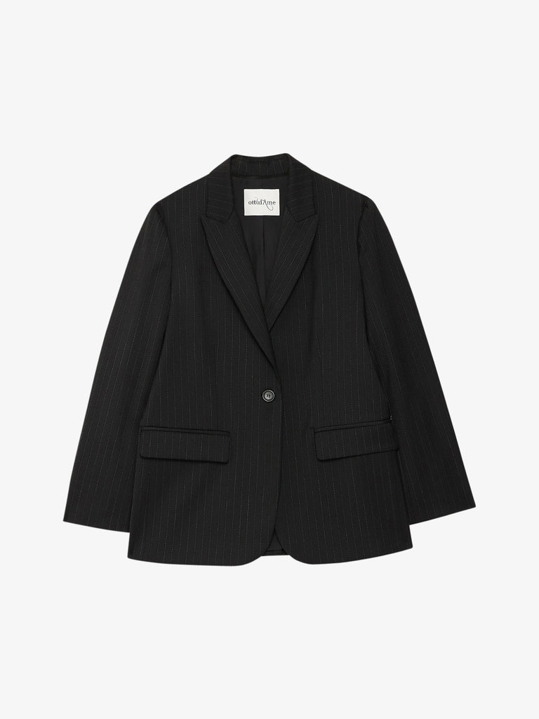 OTTOD'AME blazer giacca 1 bottone donna nero