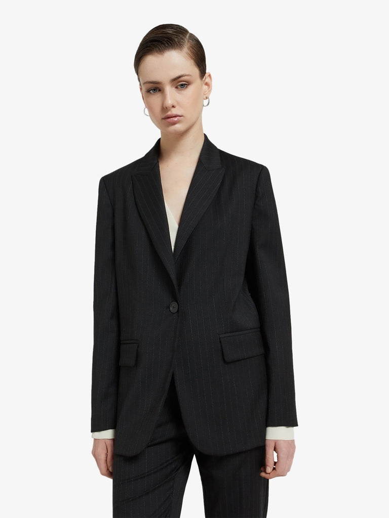 OTTOD'AME blazer giacca 1 bottone donna nero