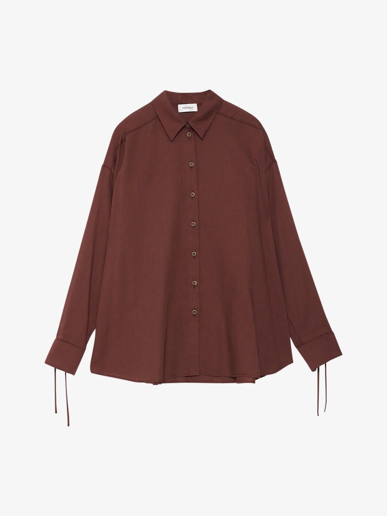 OTTOD'AME camicia con stampa donna marrone