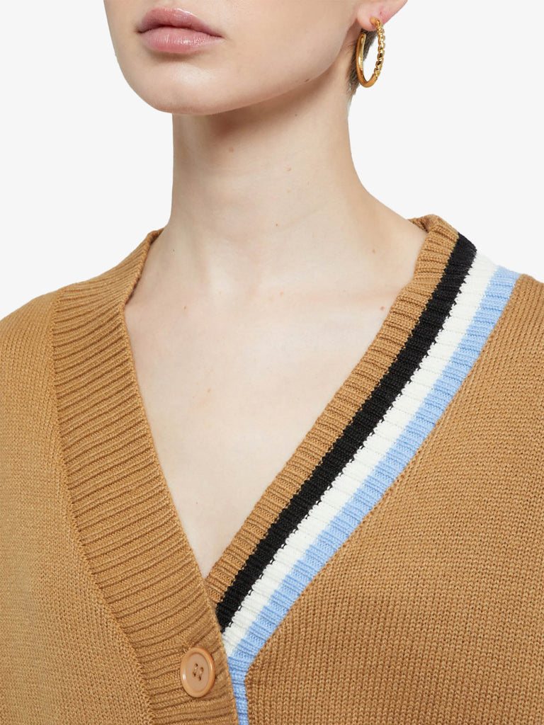 OTTOD'AME cardigan con bottoni donna marrone