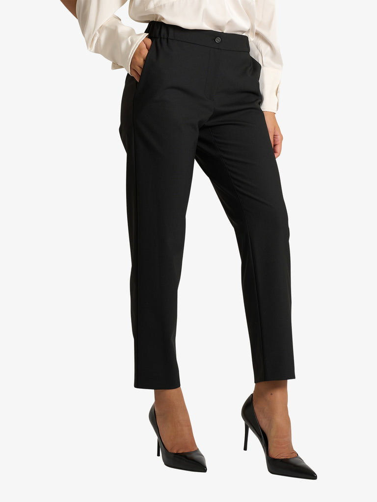 OTTOD'AME pantalone carrot donna nero