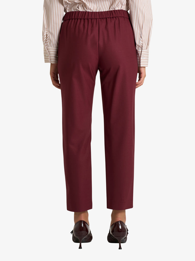 OTTOD'AME pantalone carrot donna bordeaux