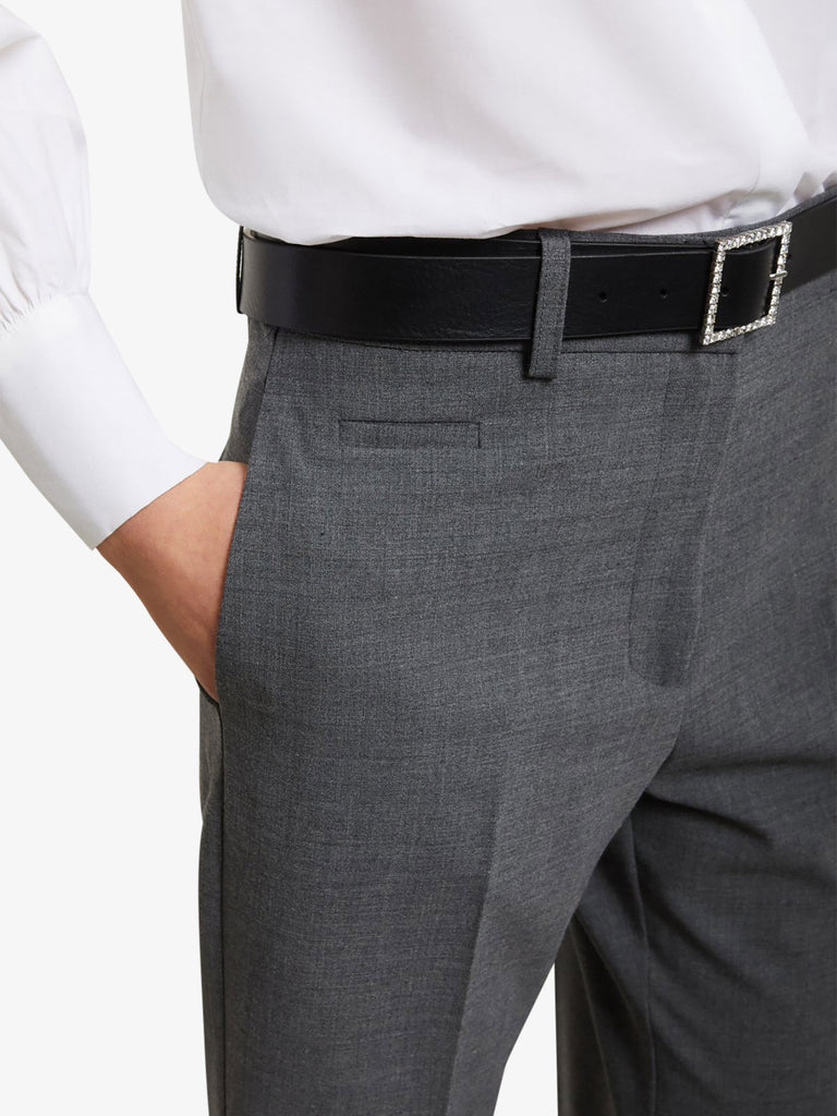 OTTOD'AME pantalone dritto con pinces donna grigio